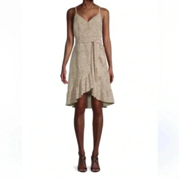 Sanctuary leopard print midi wrap dress Bianca 4 - Picture 1 of 12